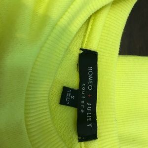 Bright yellow sweater